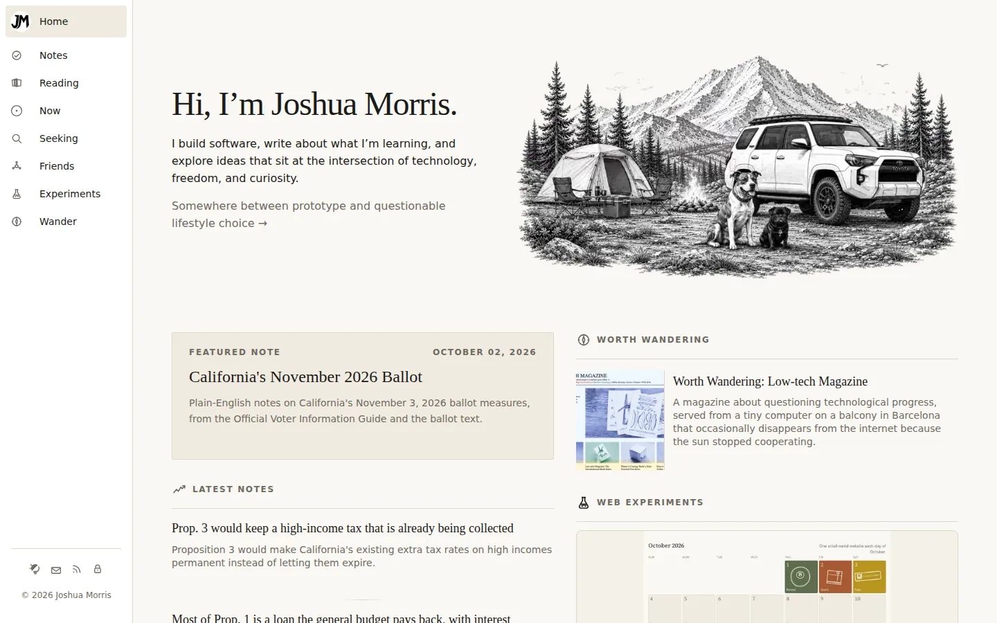 Screenshot of Joshua Morris